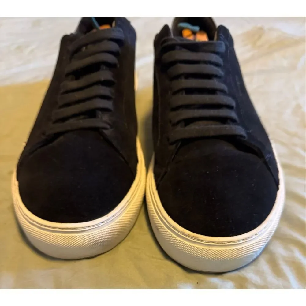 Axel Arigato Size 12 Clean 90 Black Leather Suede Men Sneakers Men